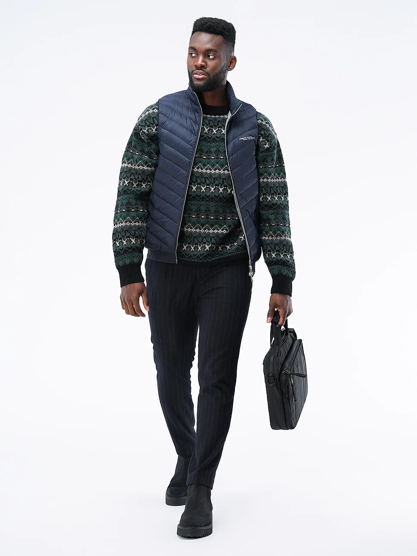 ARMANI EXCHANGE | Daunensteppgilet | blau